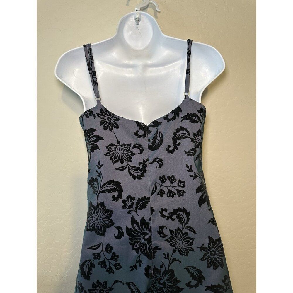 Y2K Babydoll Fairy Whimsigoth Midi Dress Size 9 Purple‎ Burnt Velvet 2000’s - Picture 8 of 11